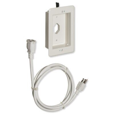 Arlington TV Bridge Kit III, Two-Gang Upper Box and Single-Gang Lower Box